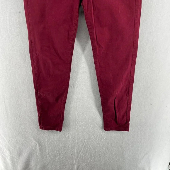 Banana Republic Skinny Pants Womens Sz 28 Burgundy Regular Mid-Rise Slim Stretch - Picture 7 of 12